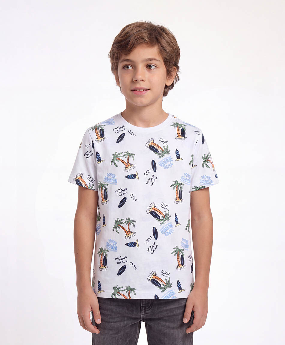Polera ni&ntilde;o islas surf