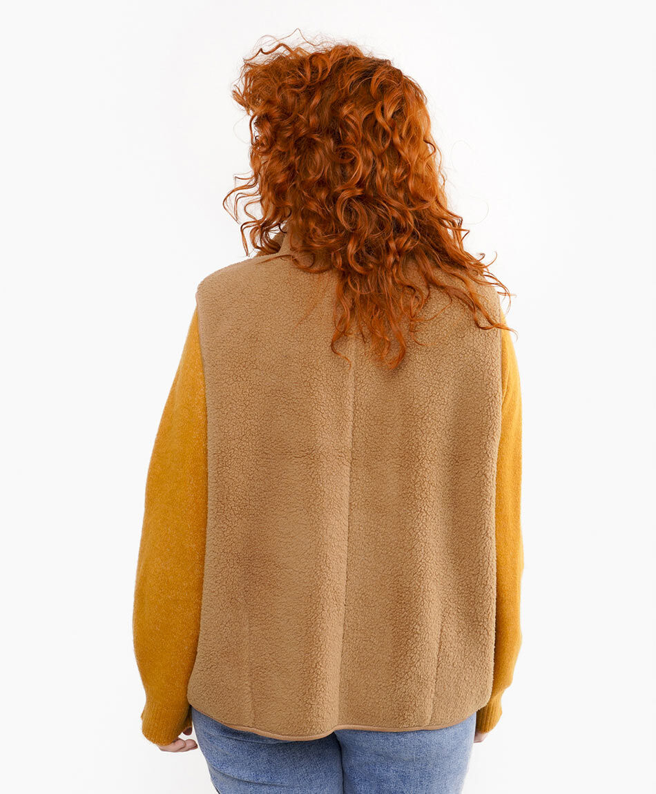 Polar mujer vest cierre