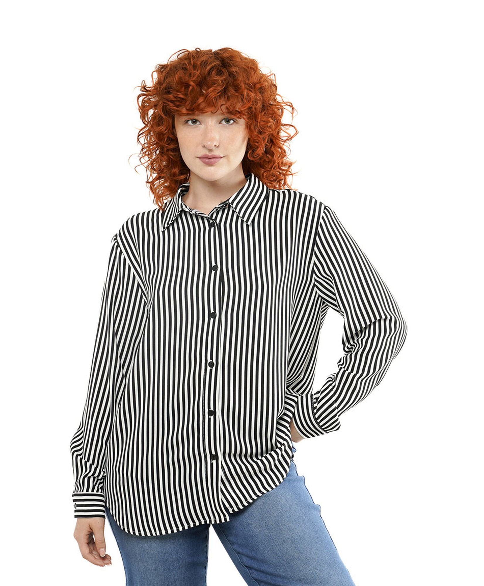 Blusa mujer líneas bicolor Blusa mujer líneas bicolor