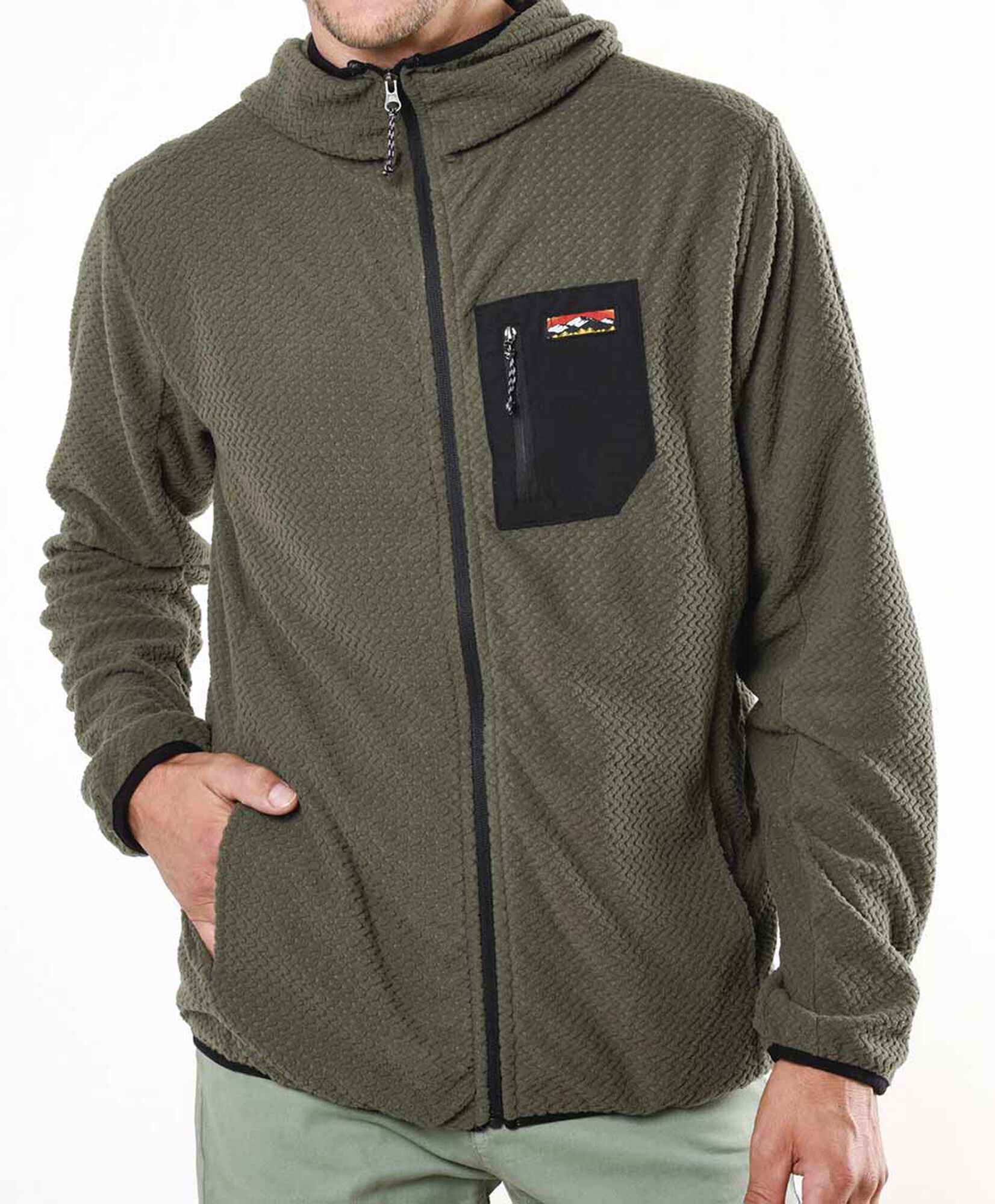 Polerón hombre outdoor textura Polerón hombre outdoor textura