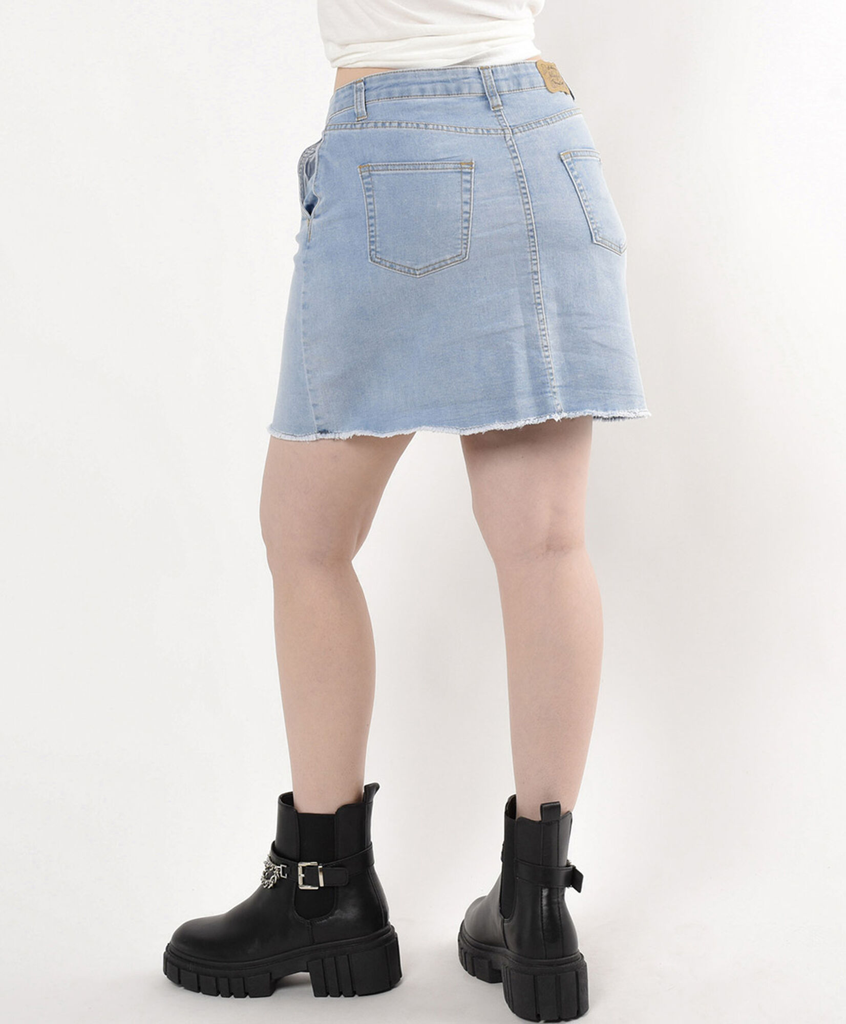 Mini falda denim cruzada Mini falda denim cruzada
