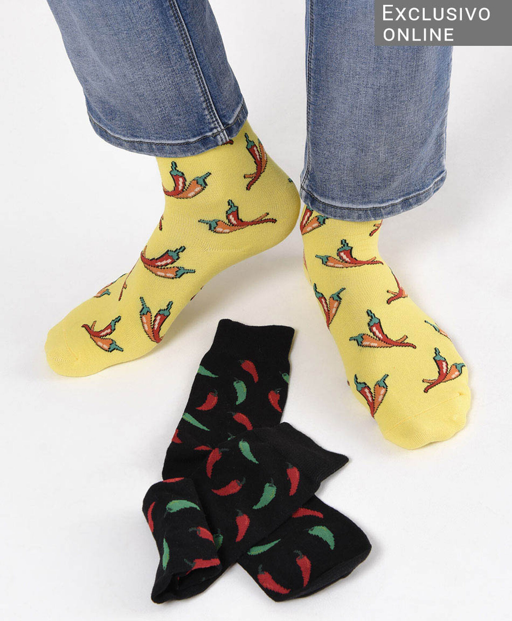 Pack 2 calcetines hombre ají Pack 2 calcetines hombre ají