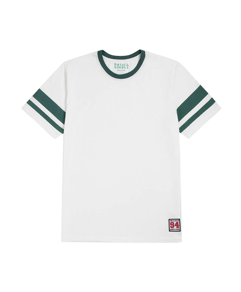 Polera hombre l&iacute;neas mangas
