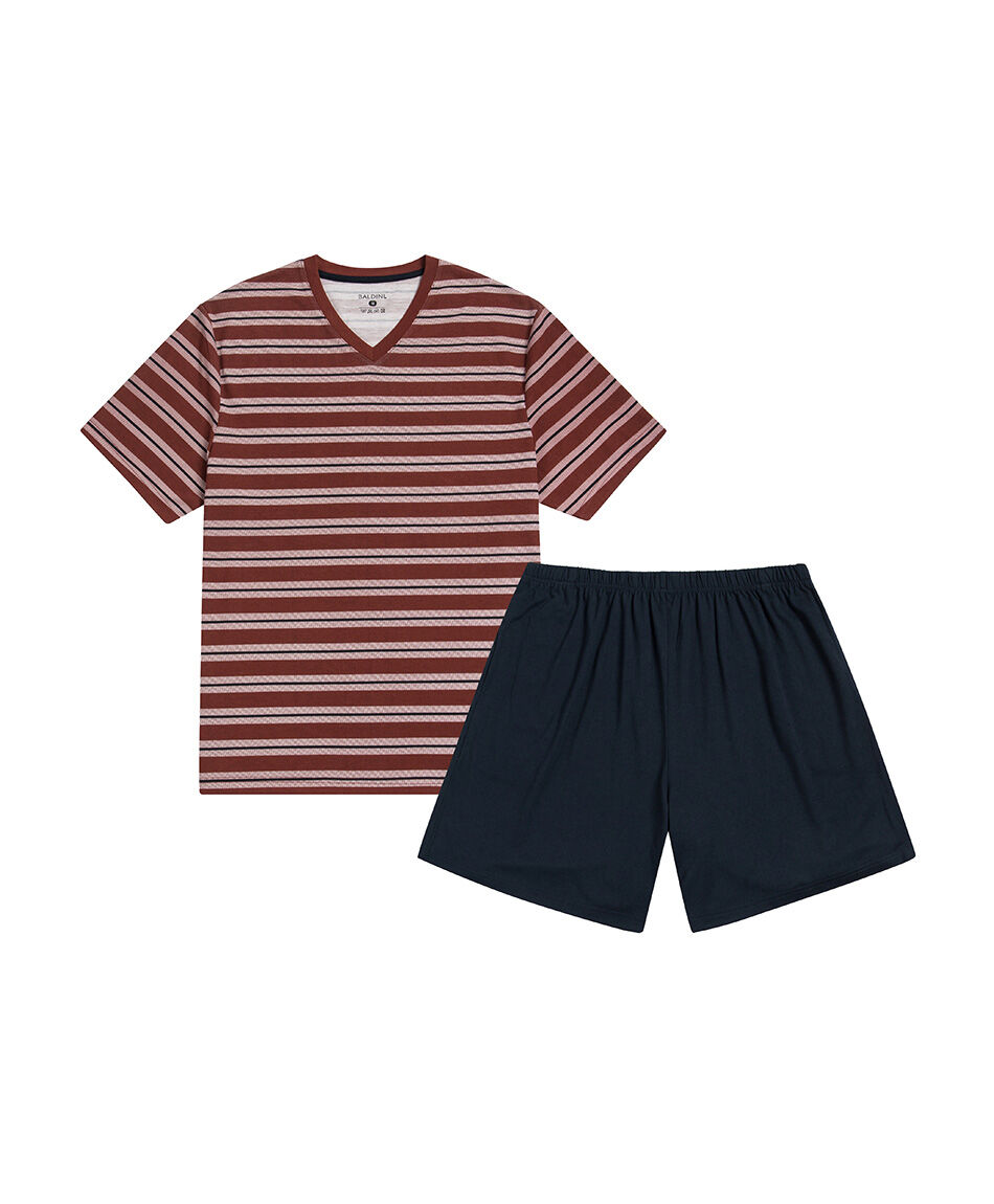 Pijama hombre short rayas