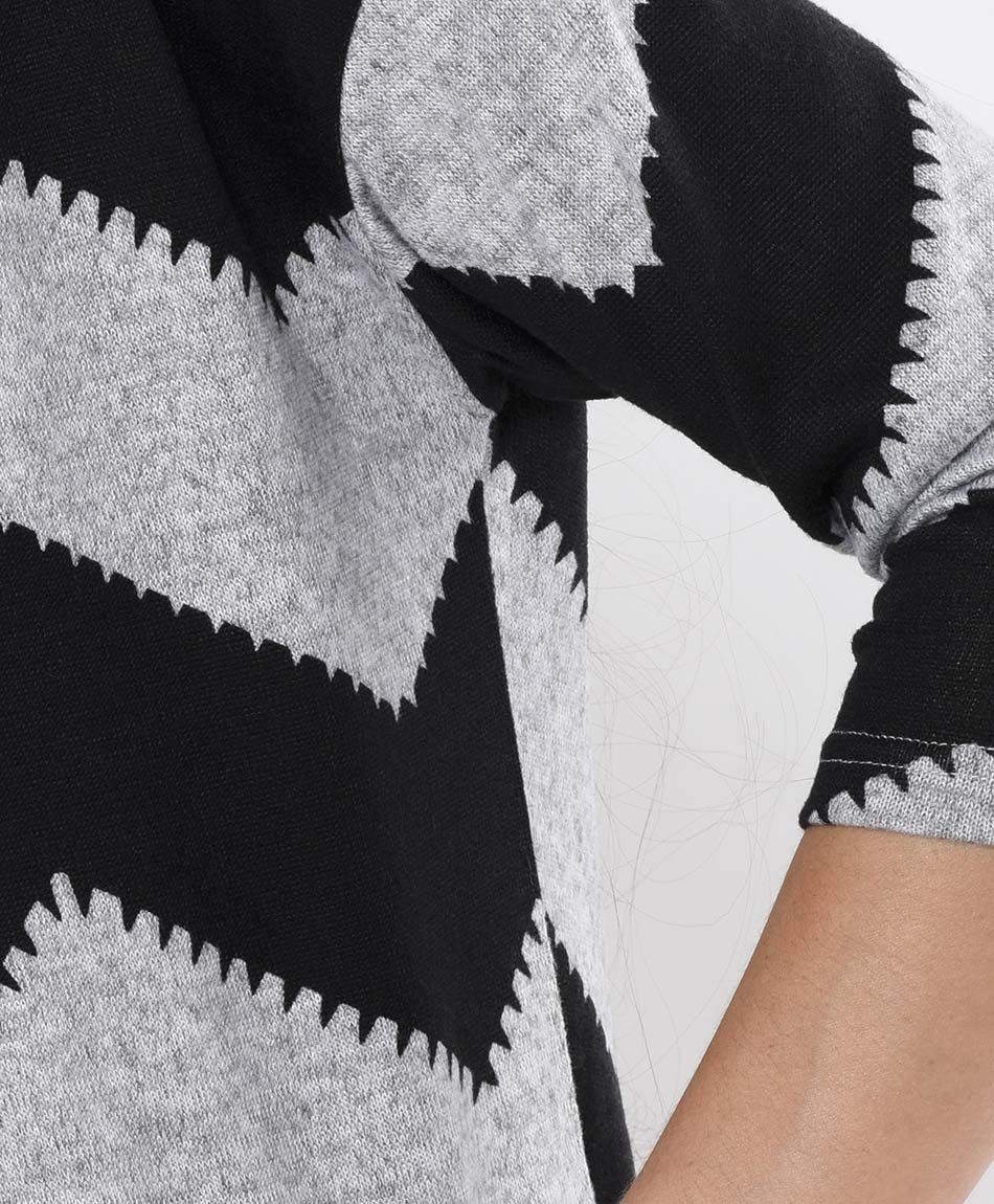 Tejido mujer zigzag oversize