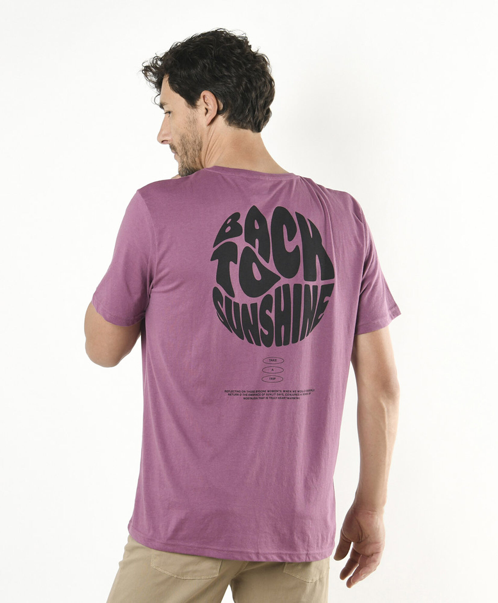 Polera hombre doble estampado sunshine Polera hombre doble estampado sunshine