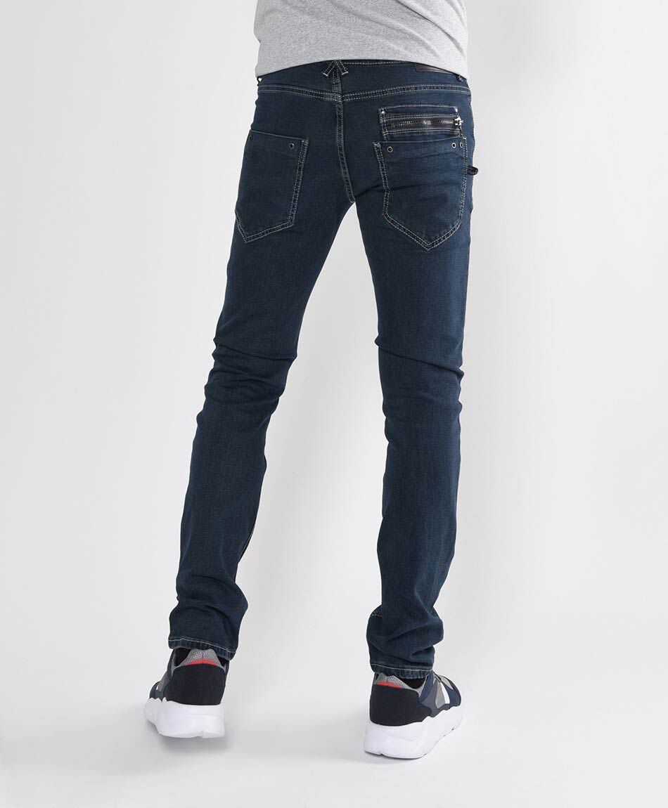 Jeans hombre cierres skinny fit