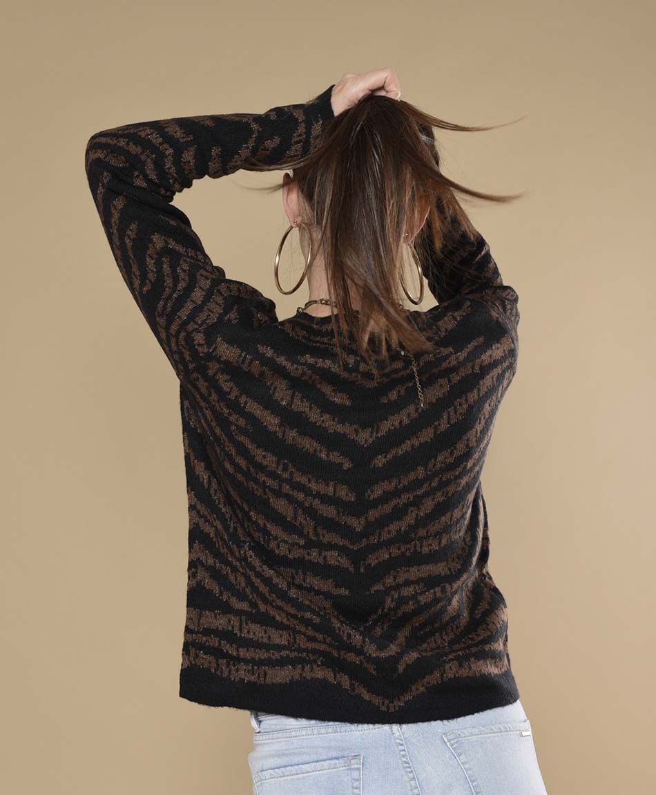 Sweater mujer animal print