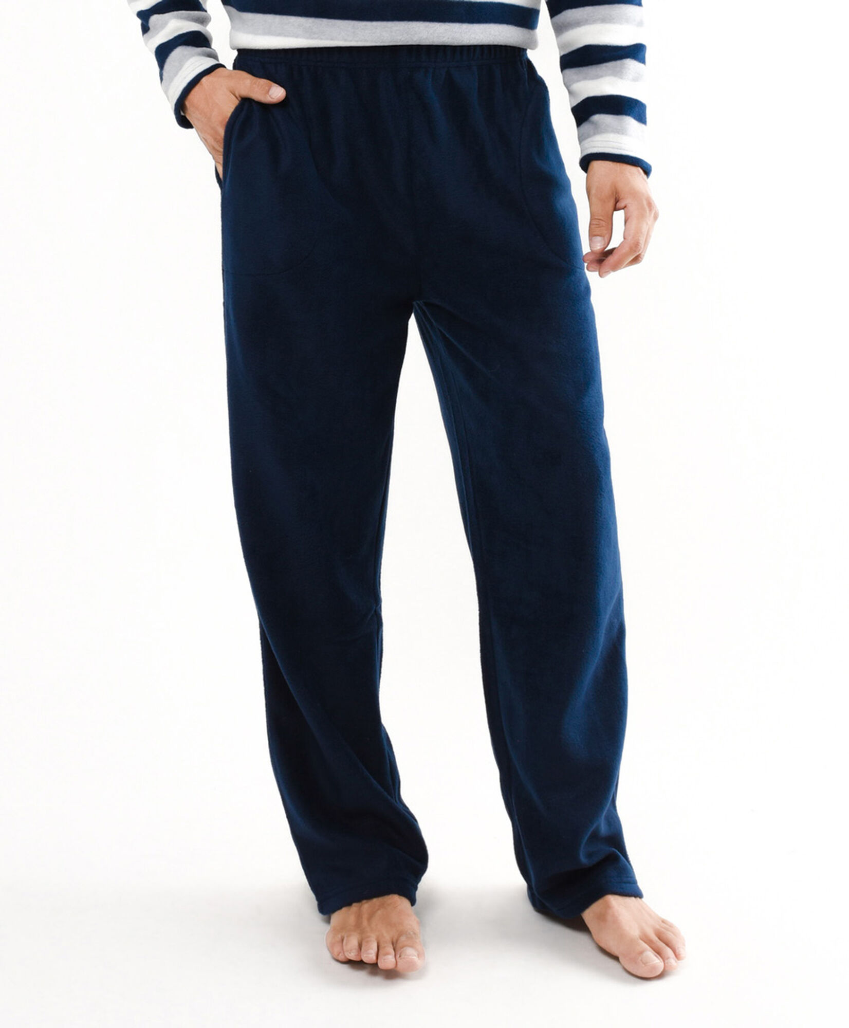 Pijama hombre polar líneas botones Pijama hombre polar líneas botones