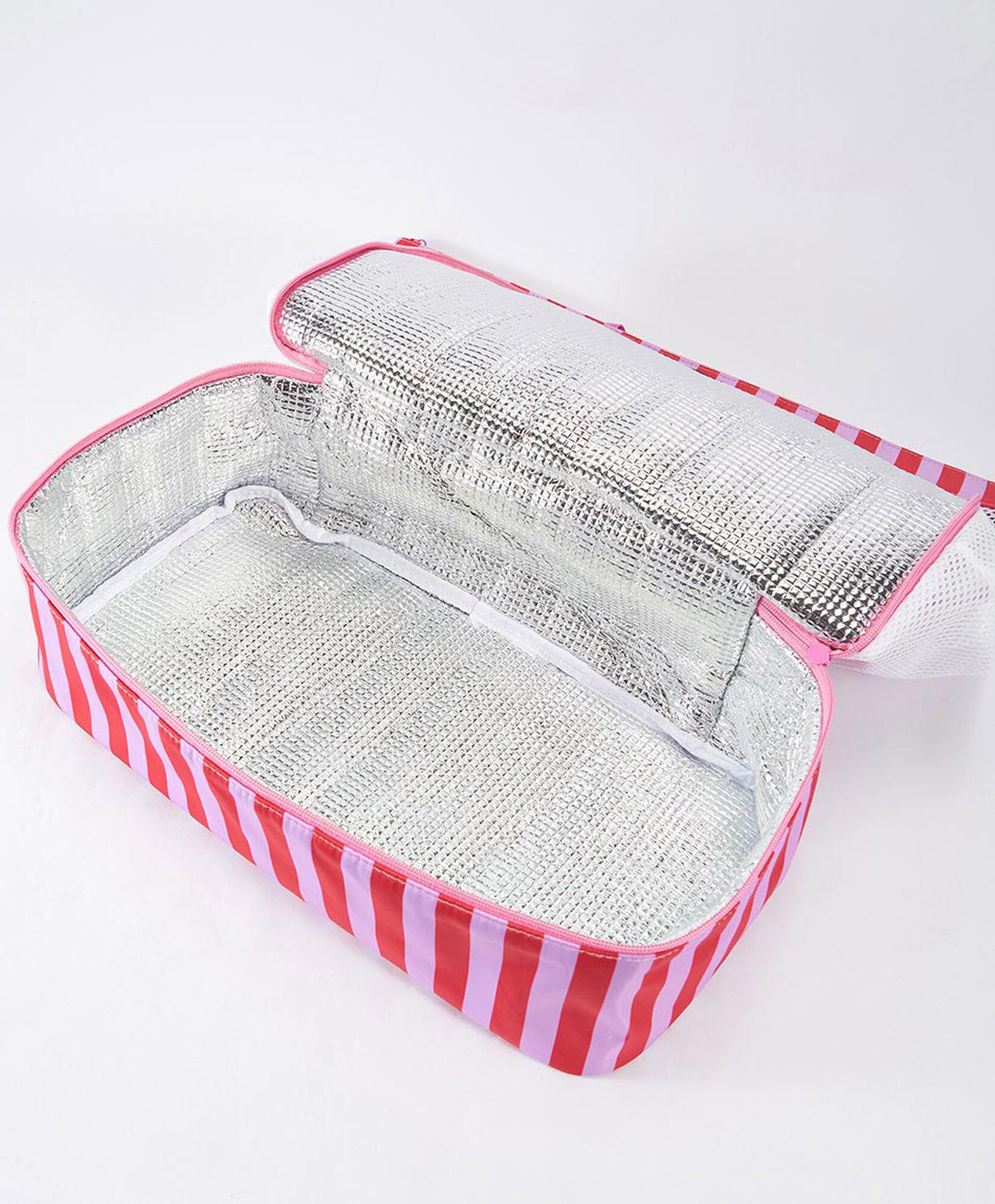 Bolso mujer cooler líneas rosado Bolso mujer cooler líneas rosado