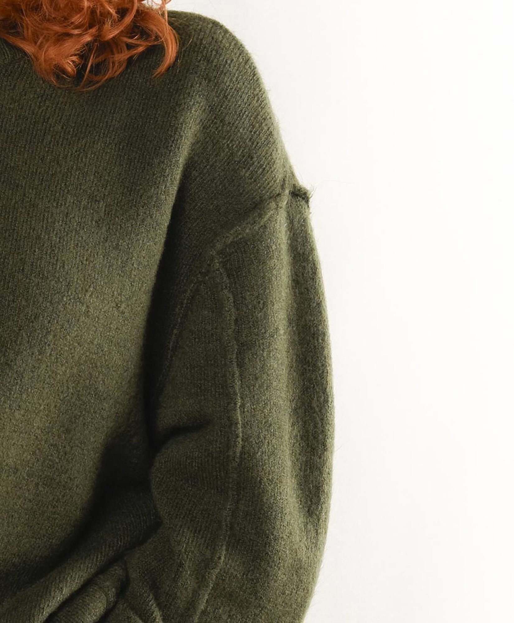 Sweater mujer liso oversize verde Sweater mujer liso oversize verde