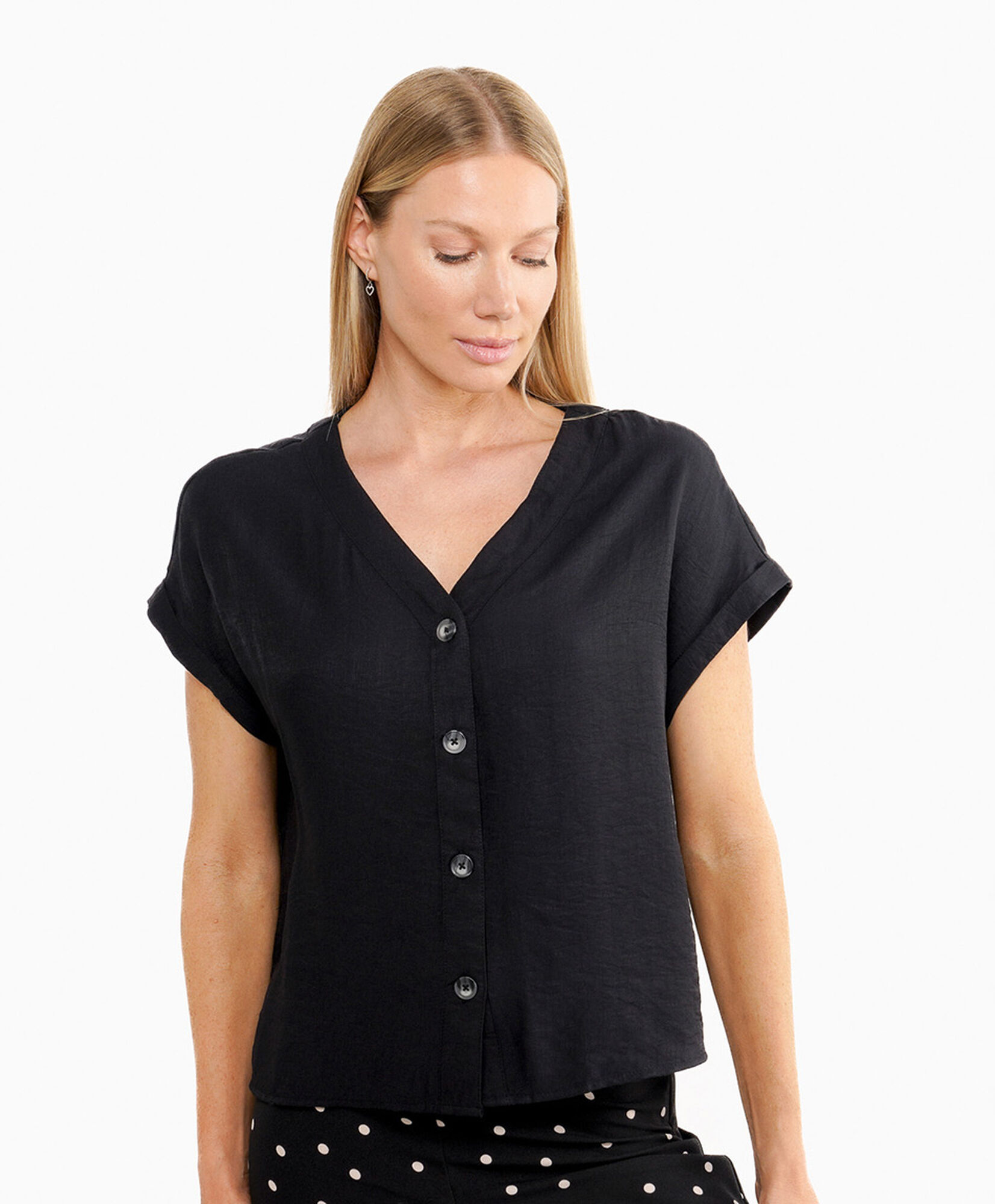 Blusa mujer cuello v Blusa mujer cuello v