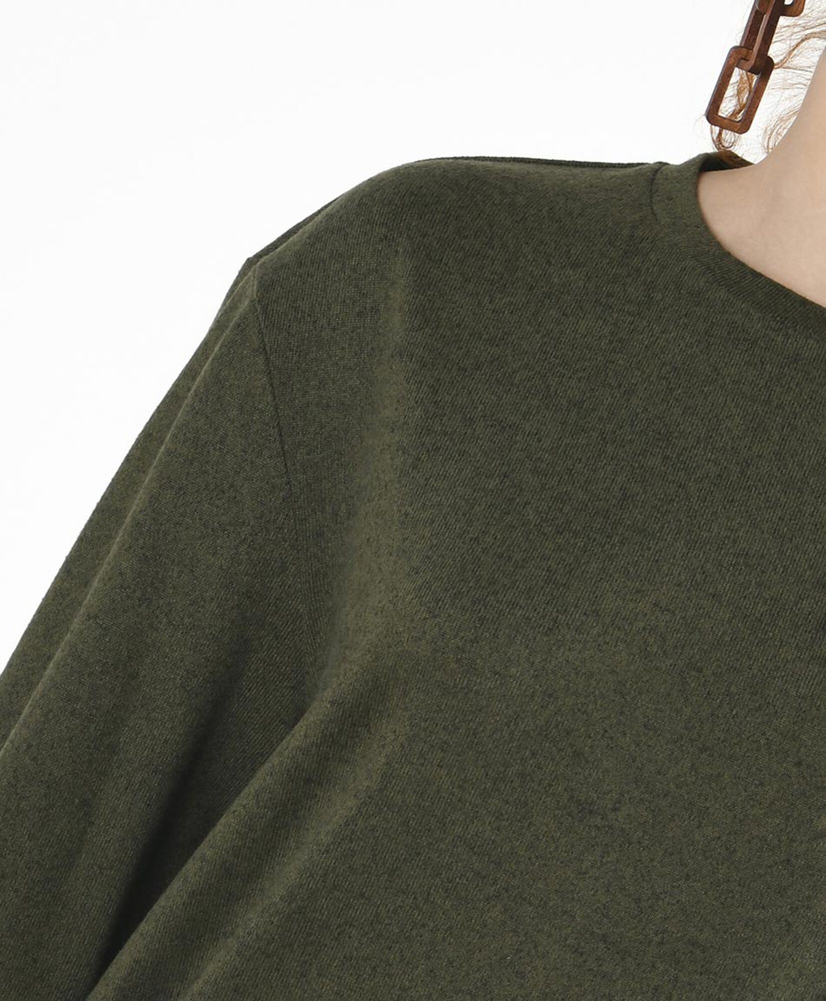 Polerón mujer jaspeado verde Polerón mujer jaspeado verde