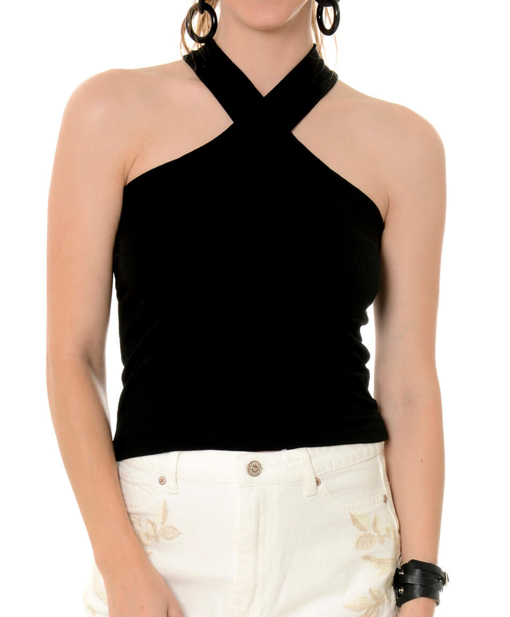Polera halter lazo Polera halter lazo