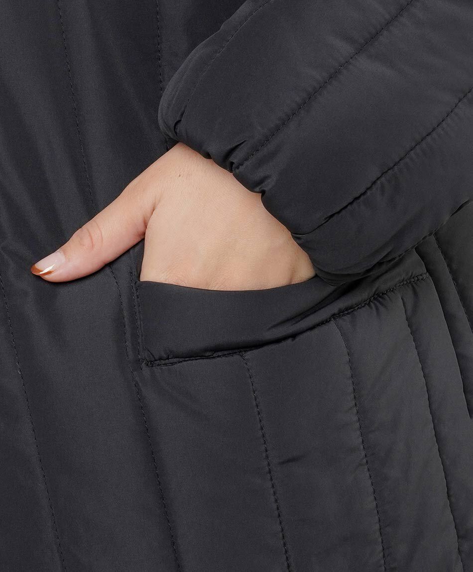Parka mujer costuras verticales
