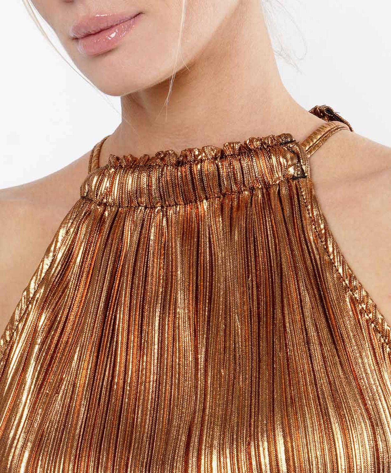 Polera mujer top plisado Polera mujer top plisado