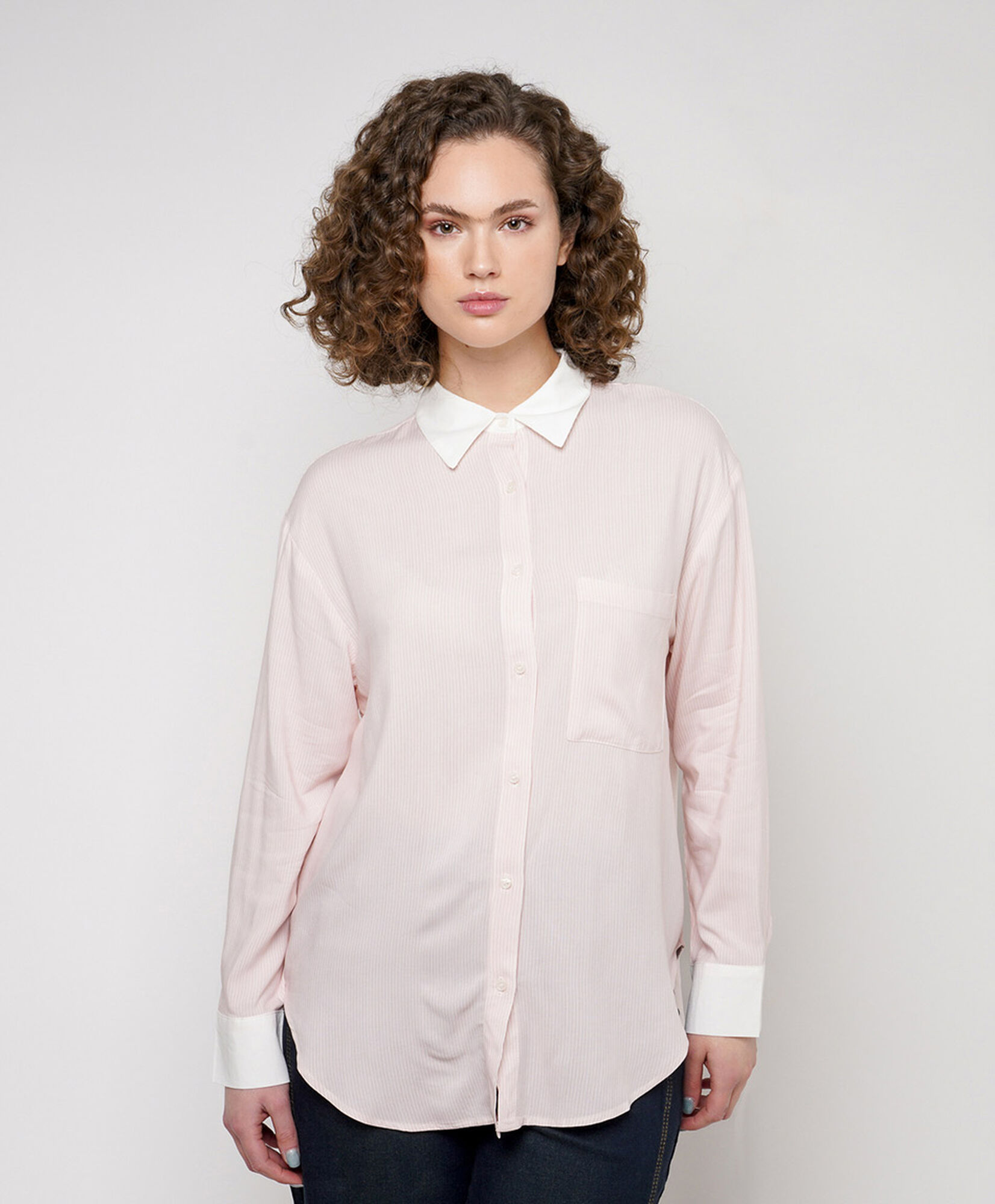 Blusa mujer líneas contraste Blusa mujer líneas contraste