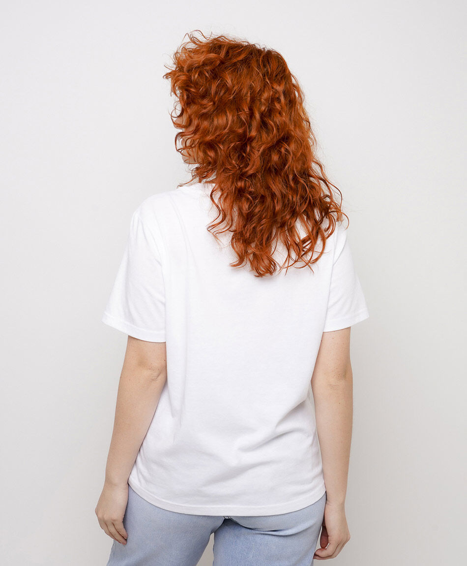 Polera mujer b&aacute;sica blanca