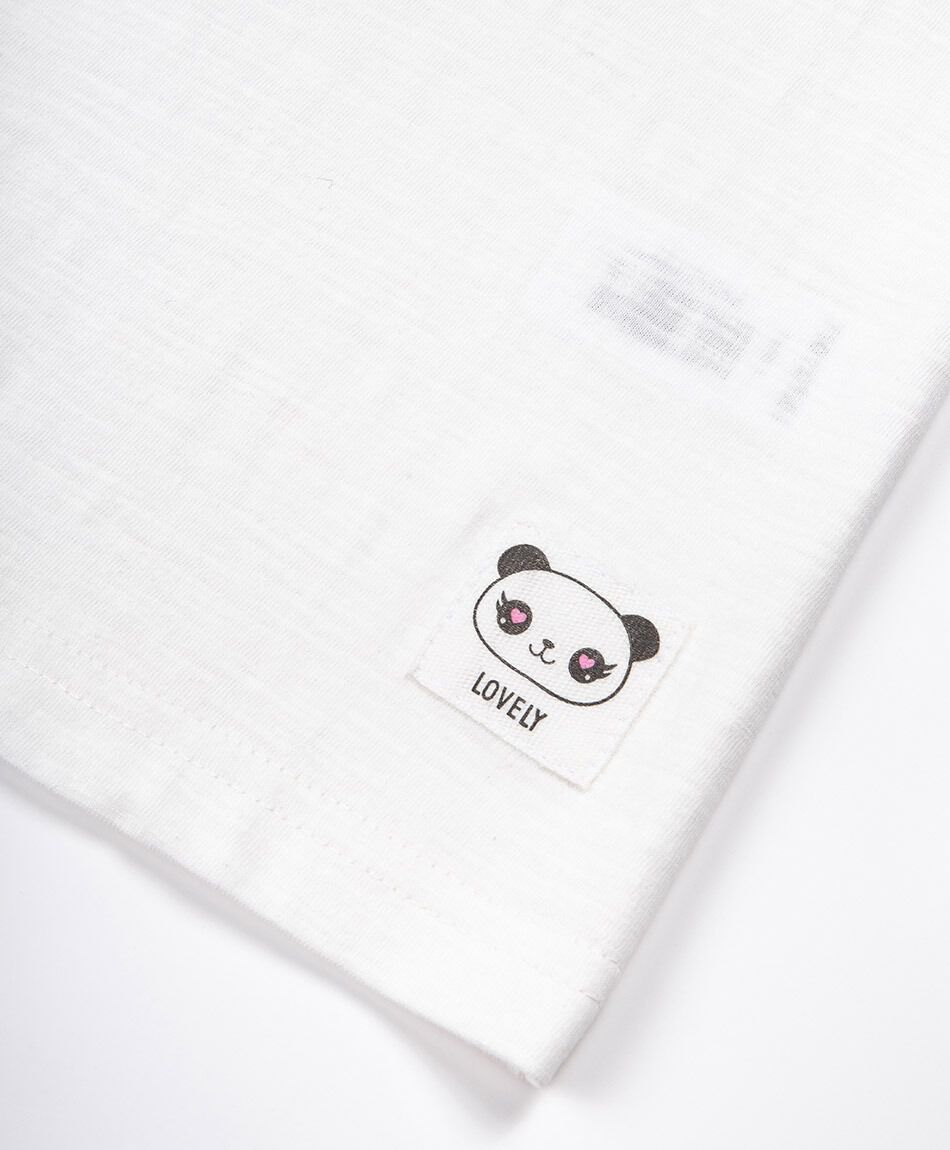 Polera ni&ntilde;a b&aacute;sica blanca