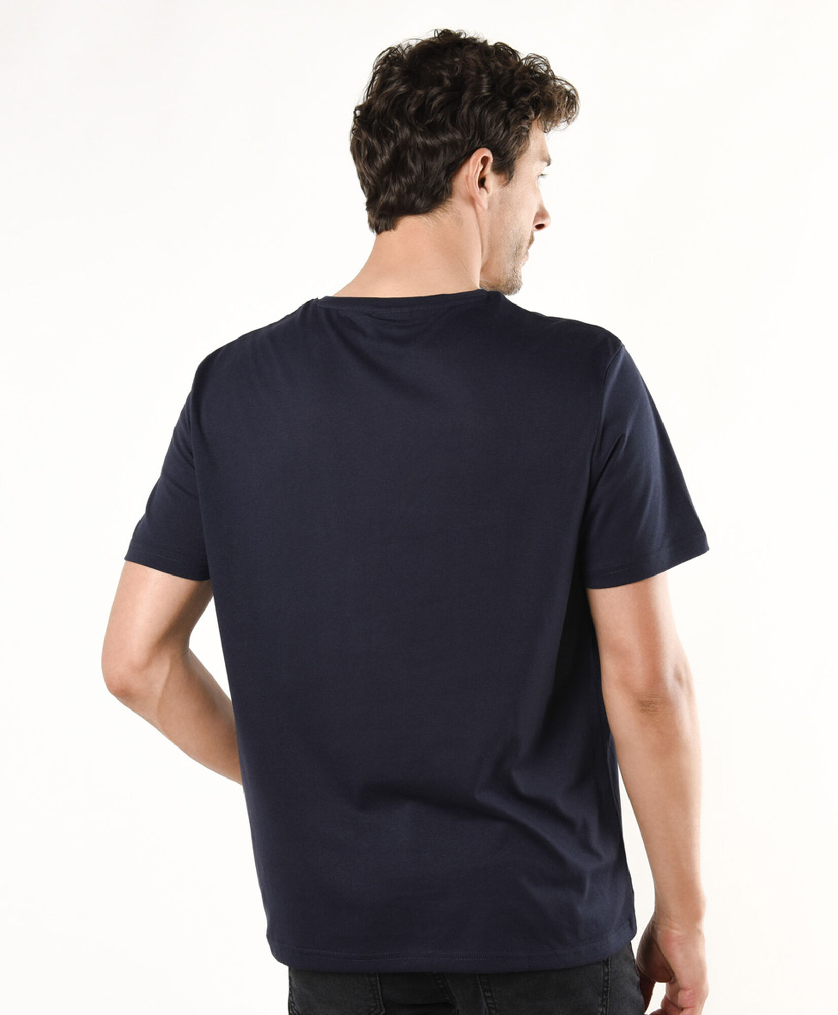 Polera hombre básica lisa Polera hombre básica lisa
