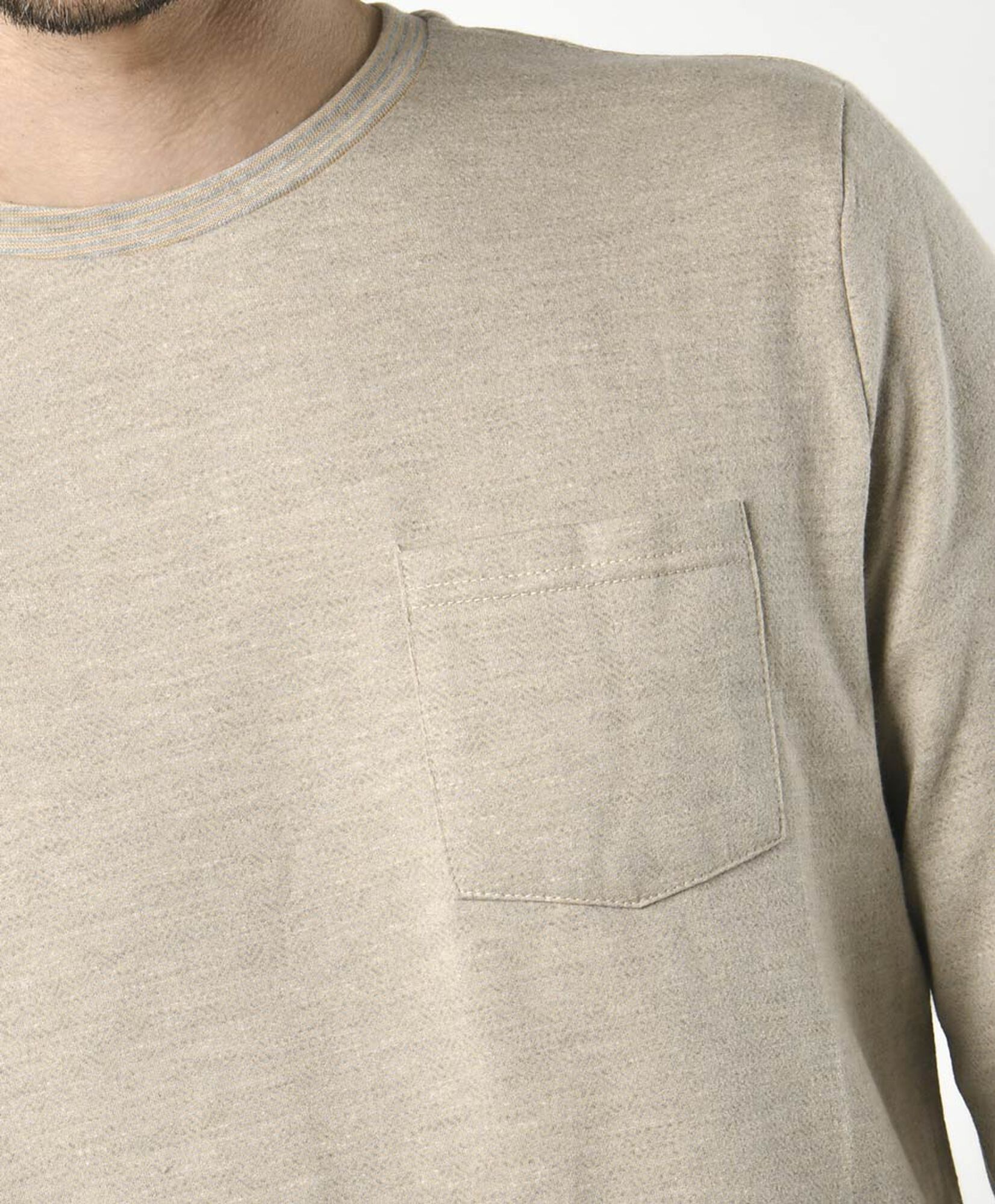 Polera hombre básica beige Polera hombre básica beige
