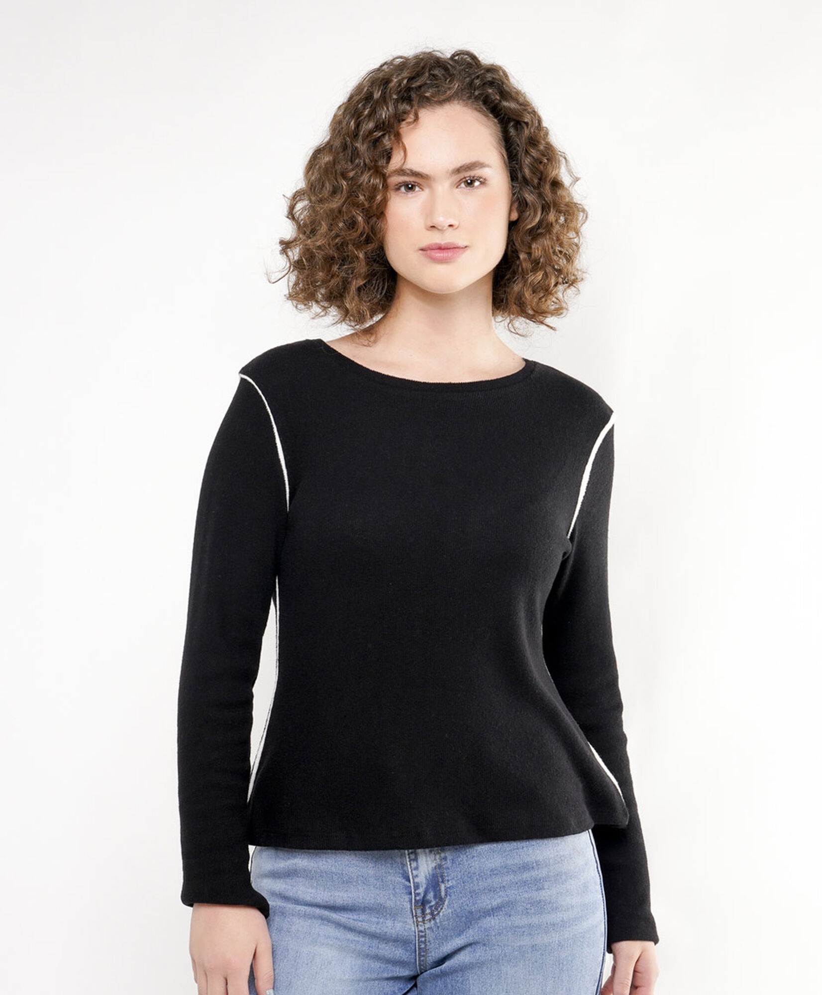 Polera mujer piping Polera mujer piping