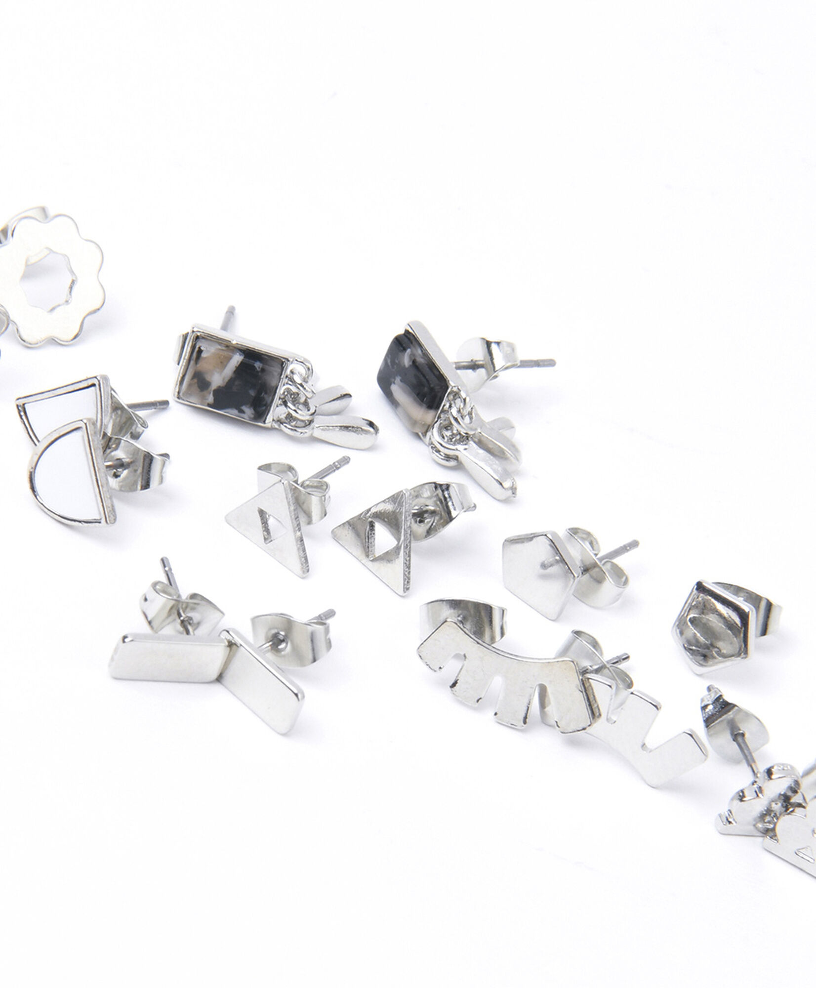 Set 8 aros mujer silver Set 8 aros mujer silver