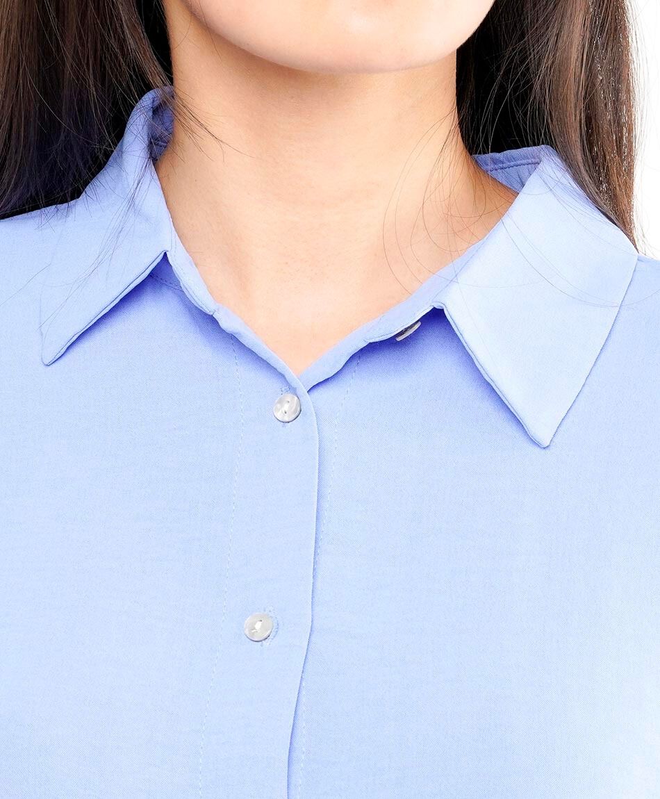 Blusa mujer camisera lisa