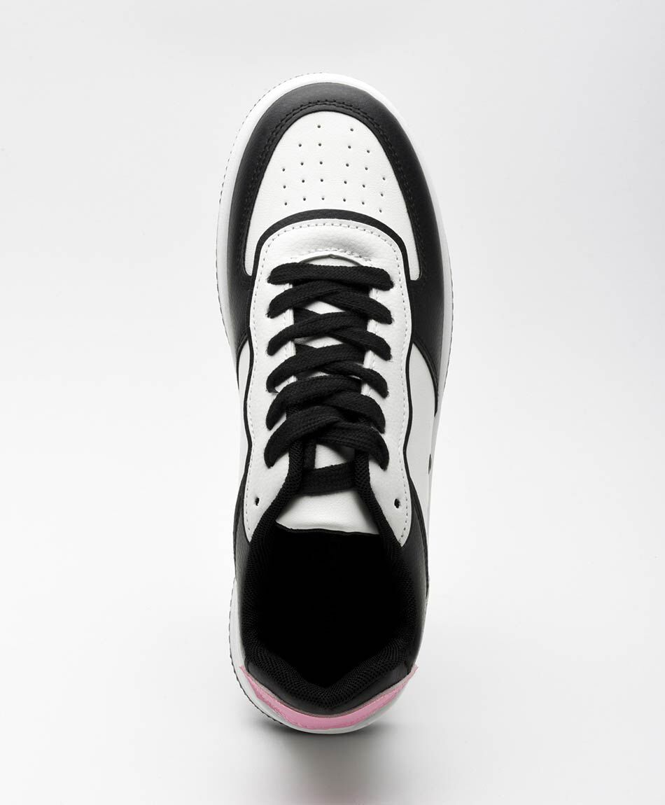 Zapatilla mujer bicolor puntos calados