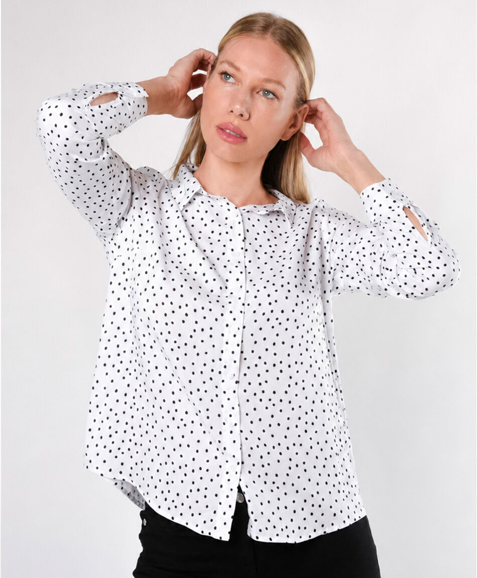 Blusa mujer puntitos