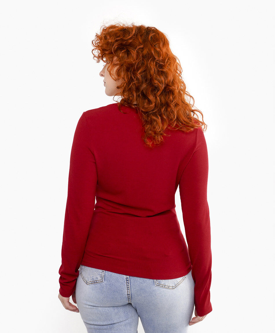 Polera mujer estrella bordada red