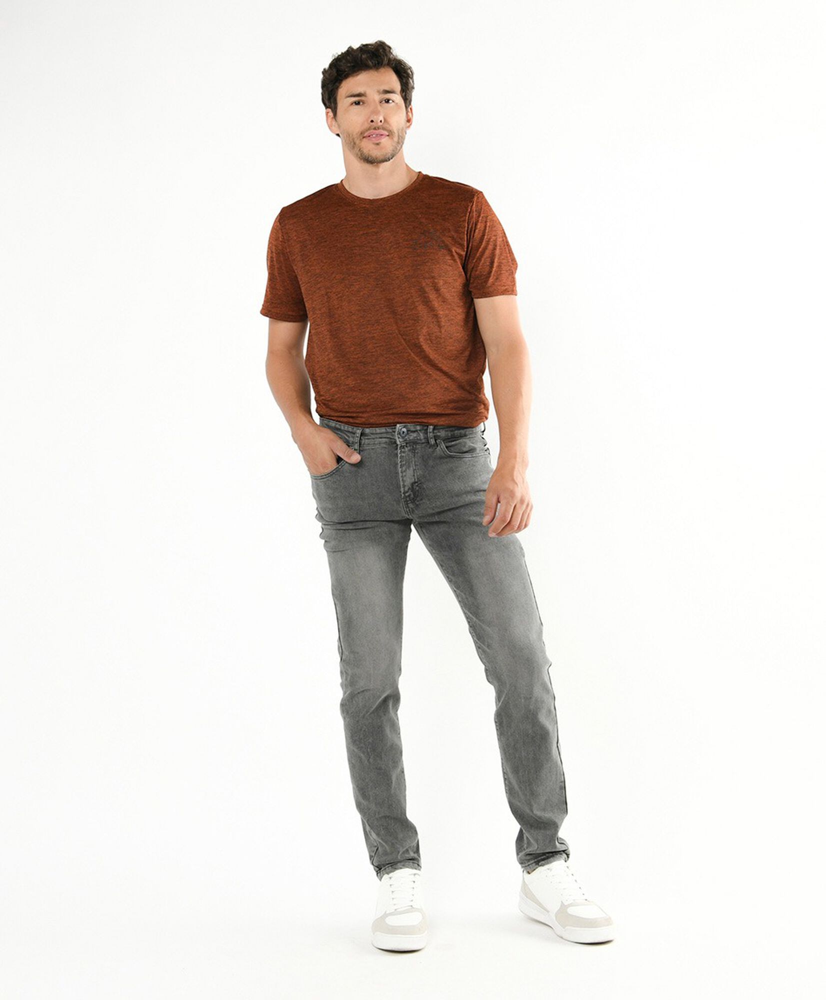 Jeans hombre gris skinny fit Jeans hombre gris skinny fit