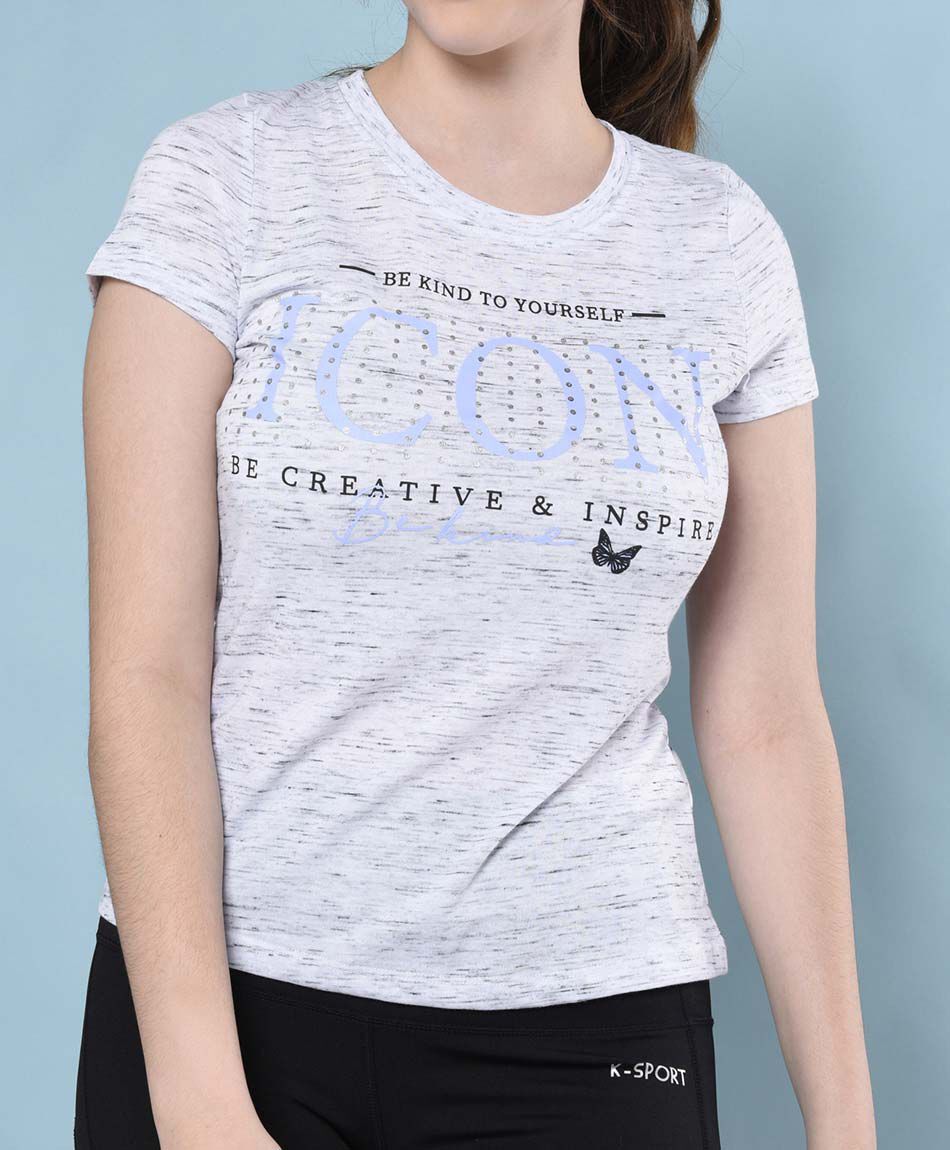 Polera deportiva manga corta cuello redondo