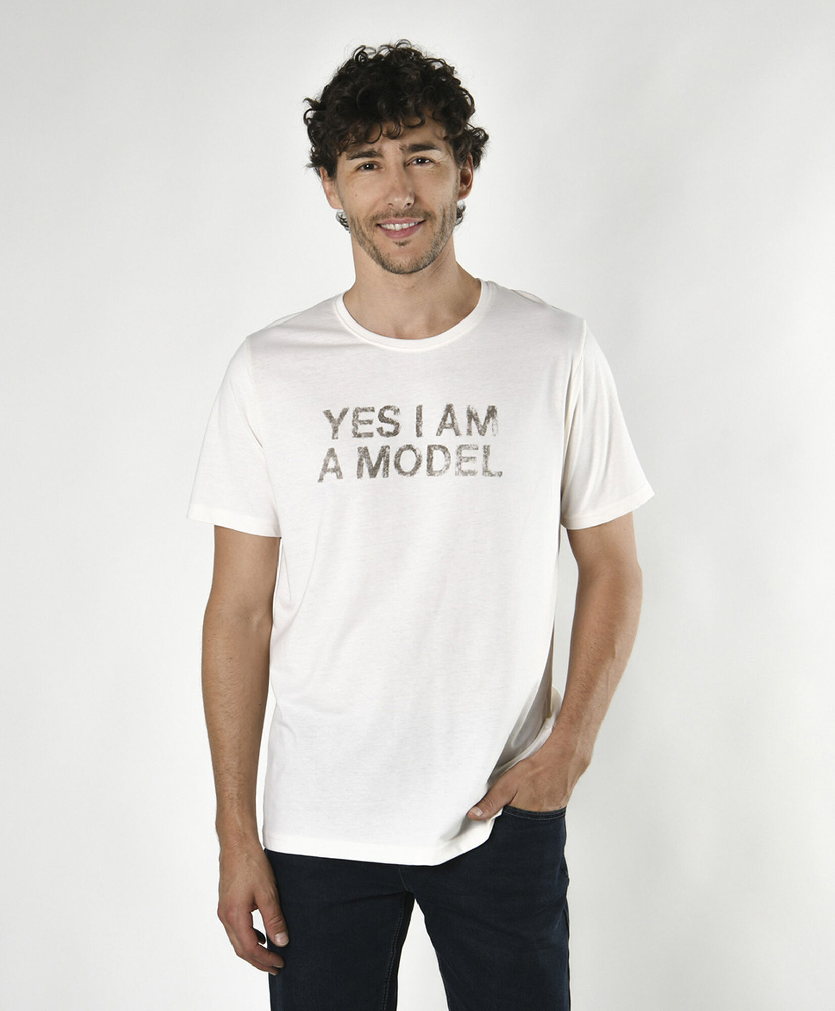 Polera hombre frase model Polera hombre frase model
