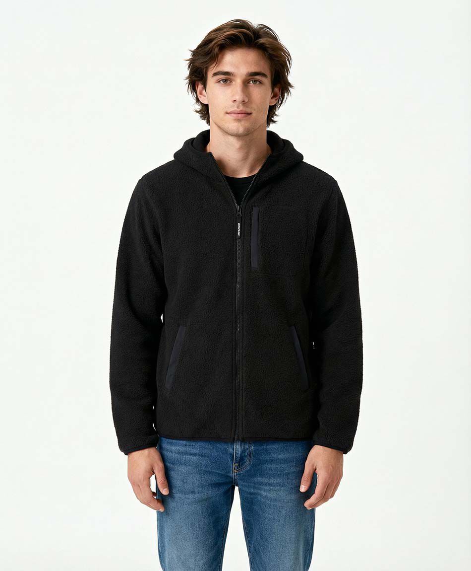 Polar hombre textura fleece suave