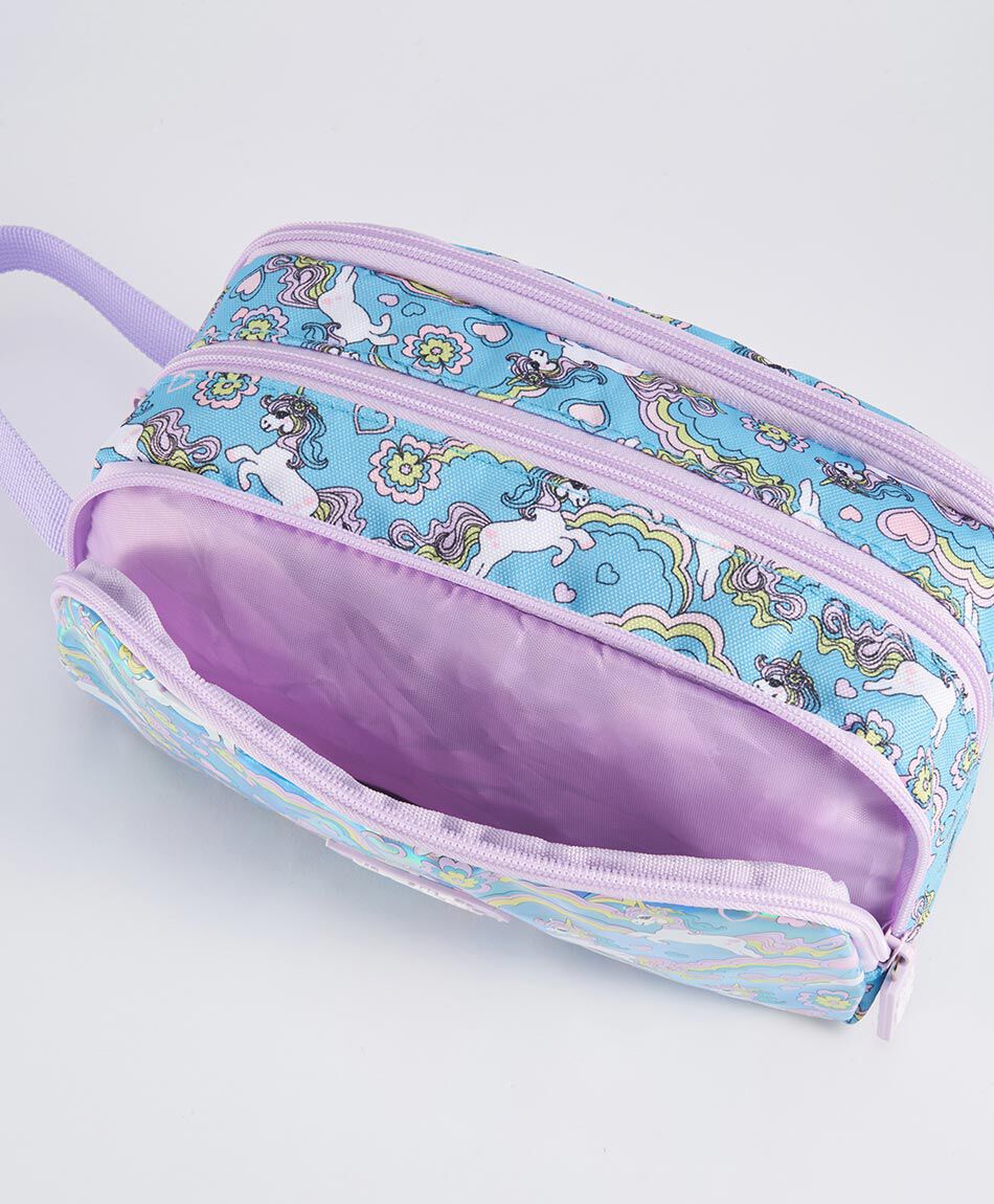 Estuche escolar hologr&aacute;fico