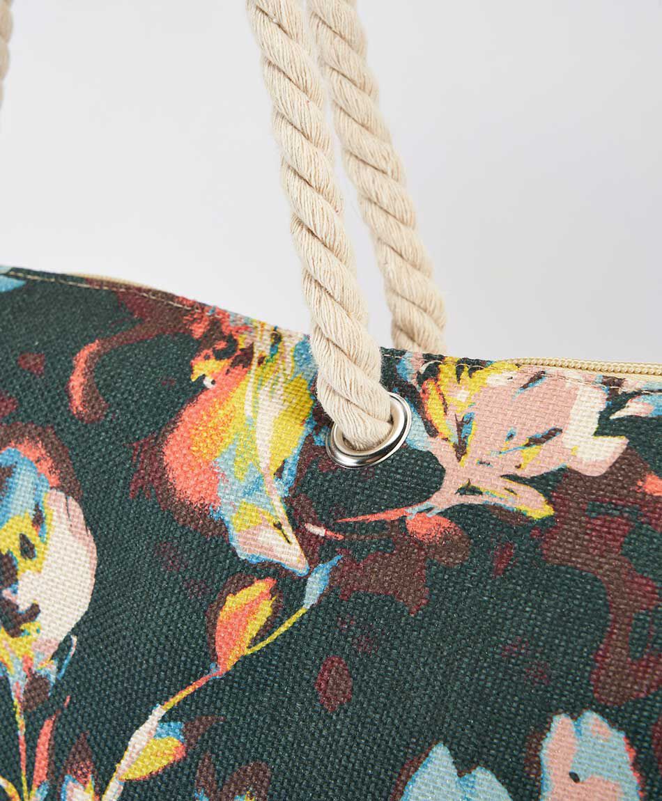 Bolso playa mujer floreado