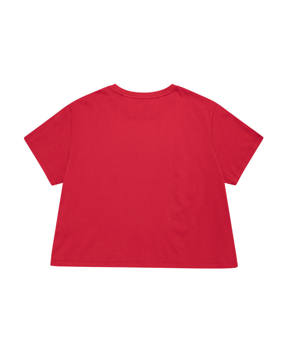 Polera deportiva mujer basica roja