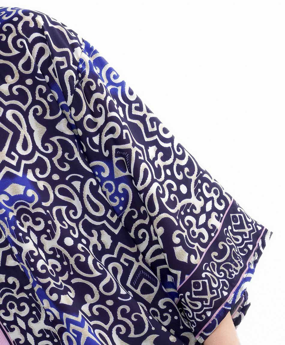 Kimono mujer flores tribales