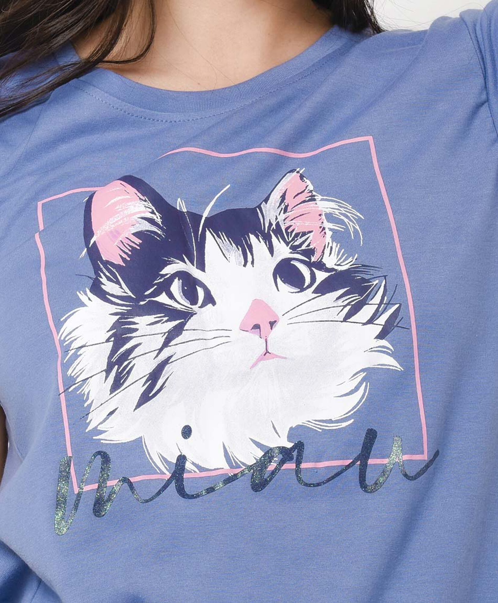 Pijama mujer capri gatito Pijama mujer capri gatito