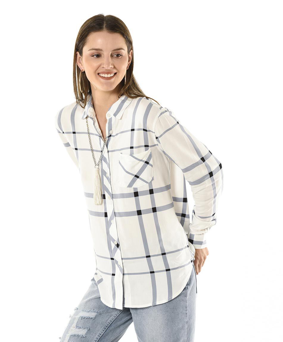 Blusa diseno cuadros