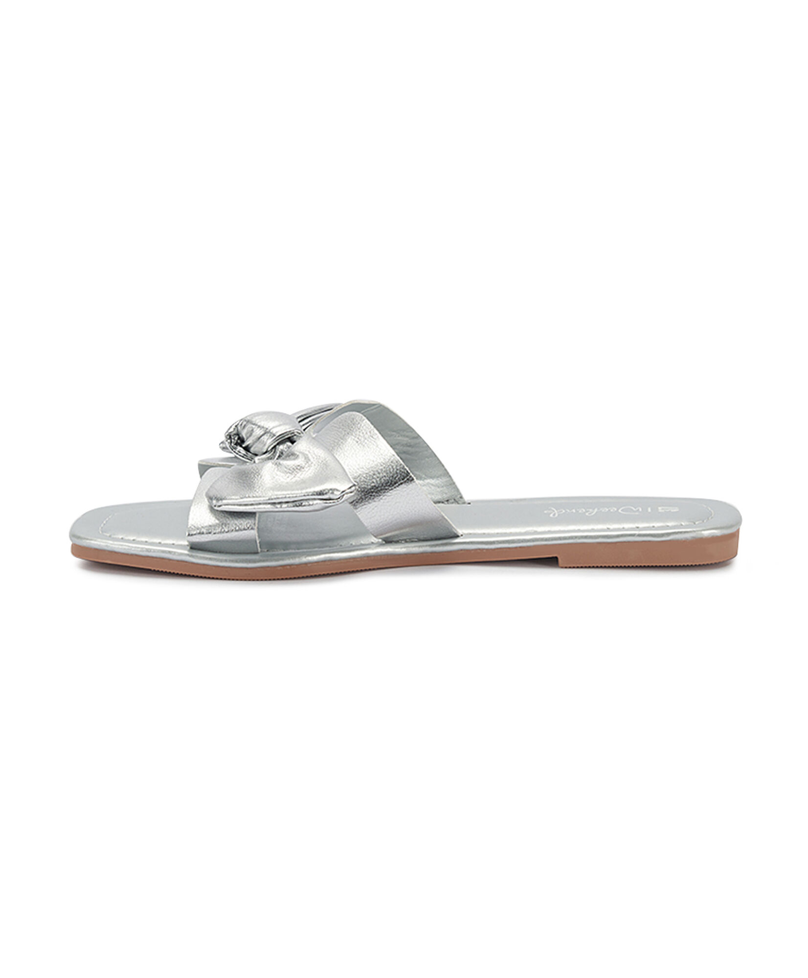 Sandalia mujer cinta silver plana Sandalia mujer cinta silver plana