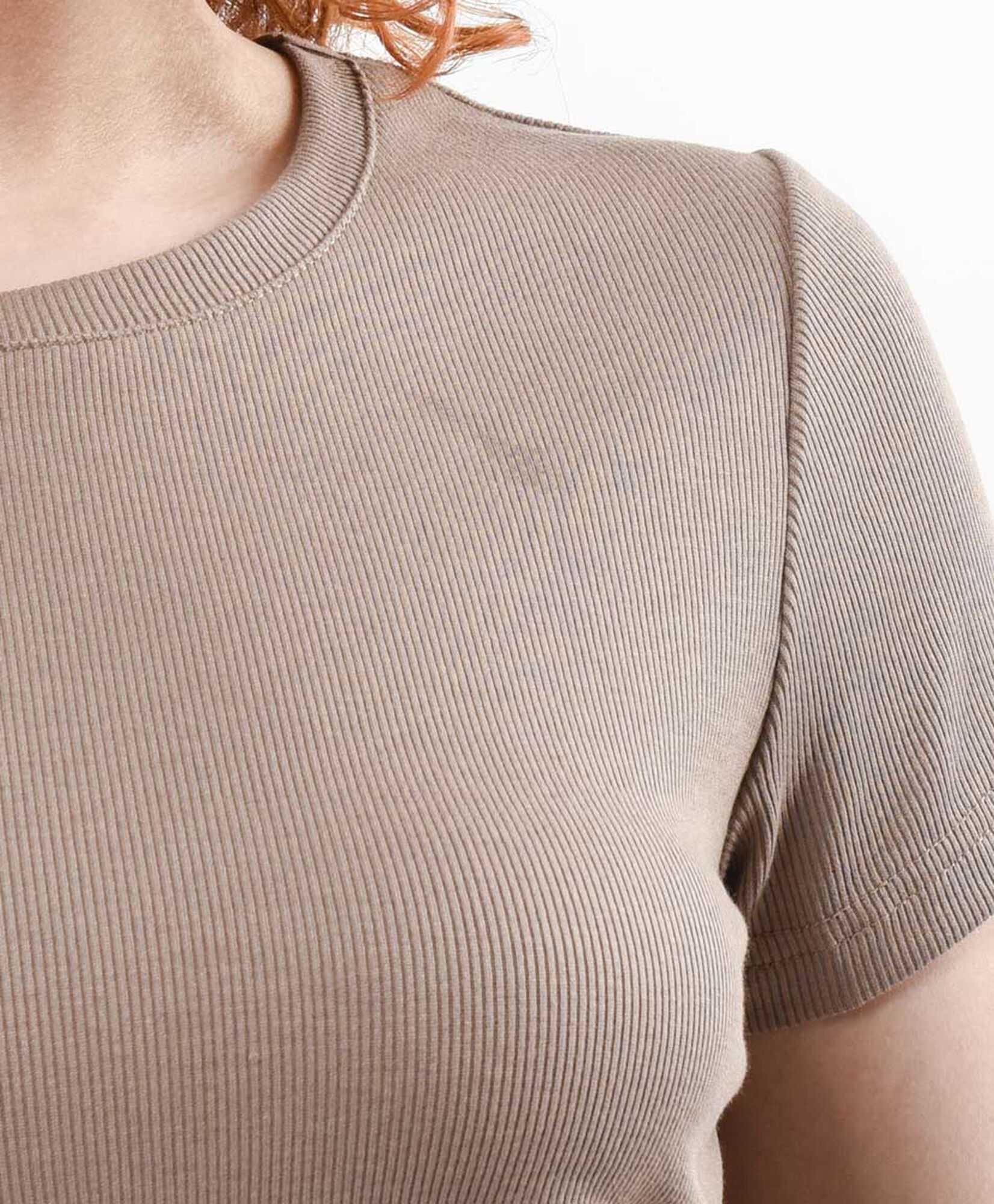 Polera mujer acanalada lisa Polera mujer acanalada lisa
