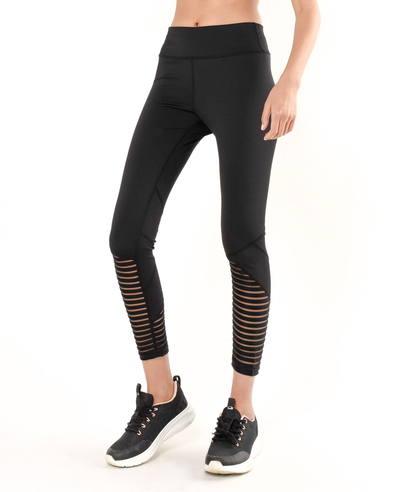 Calza deportiva mujer mesh líneas Calza deportiva mujer mesh líneas