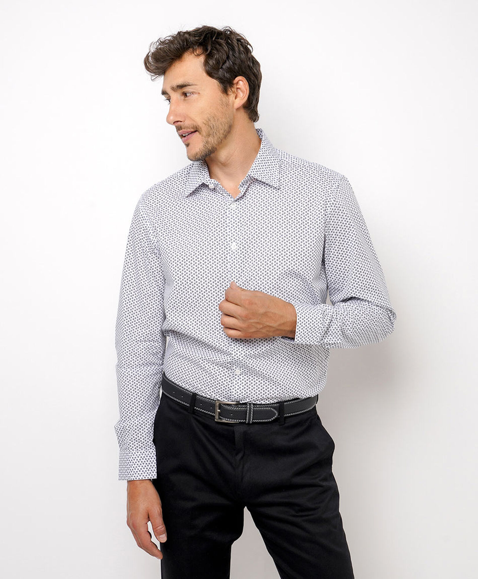 Camisa hombre formal diseño flores Camisa hombre formal diseño flores