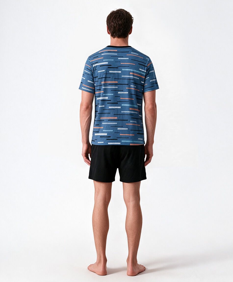 Pijama hombre rayas colores