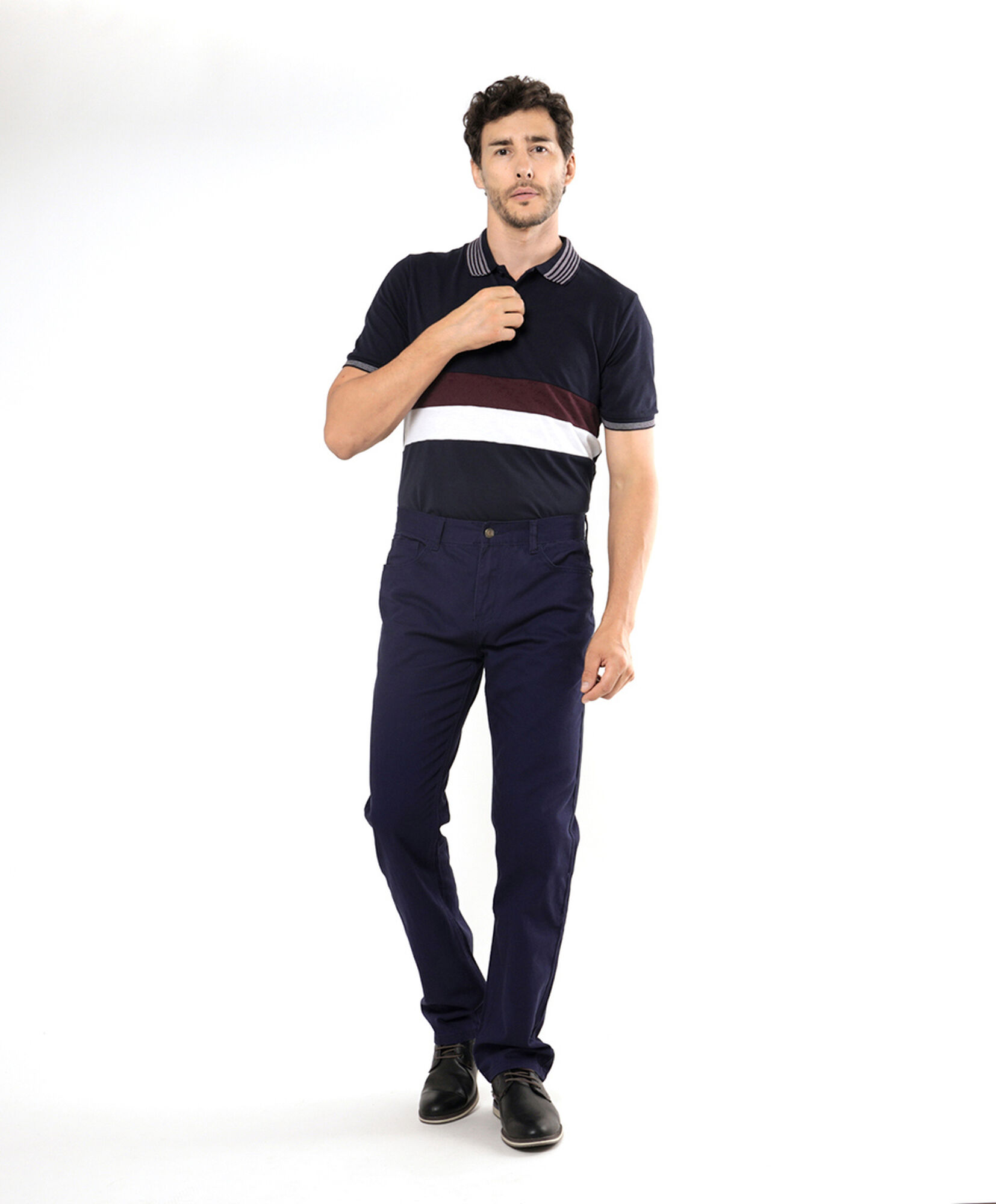 Pantalón hombre liso básico navy Pantalón hombre liso básico navy