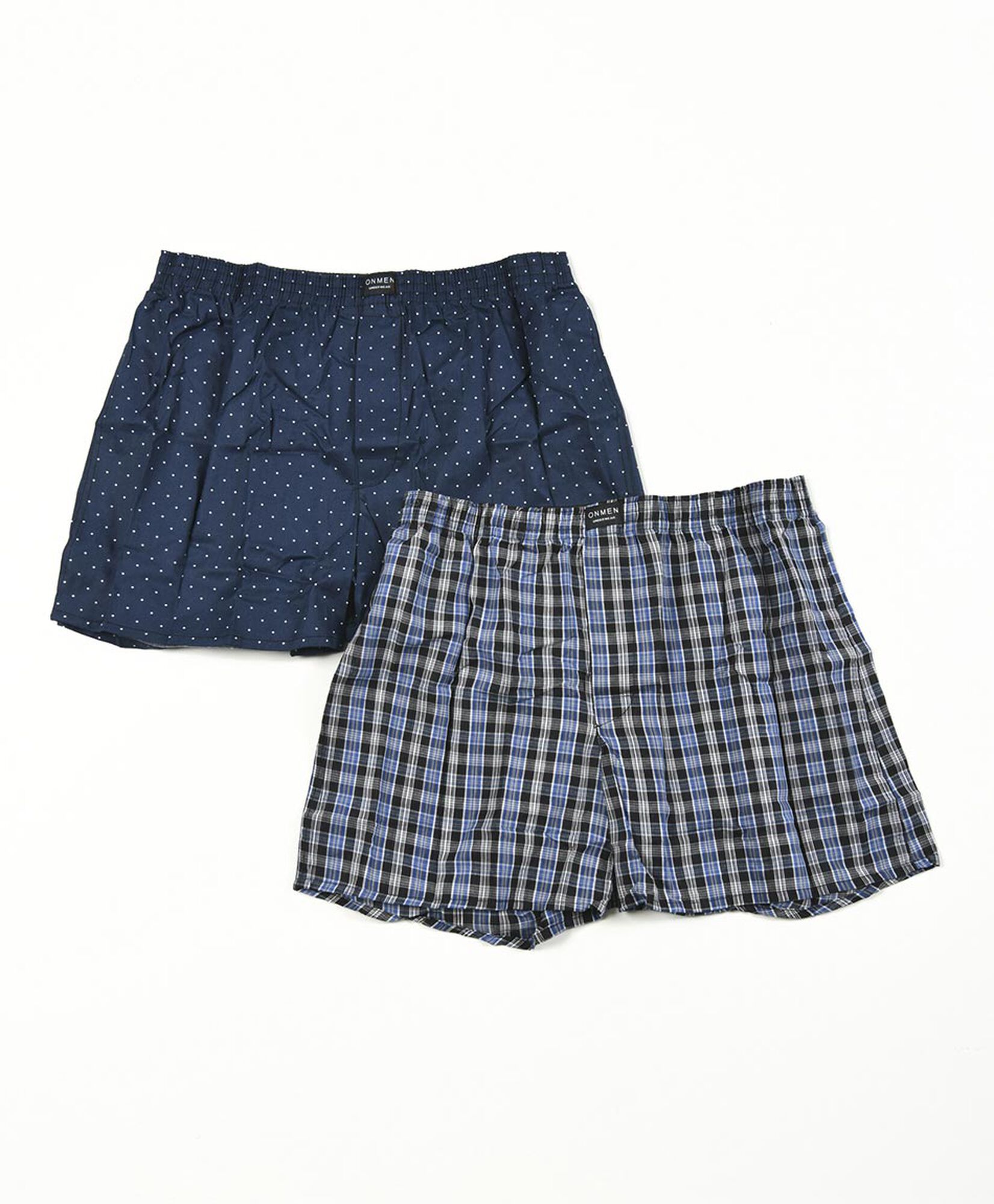Pack 2 boxer hombre cuadros y puntos Pack 2 boxer hombre cuadros y puntos
