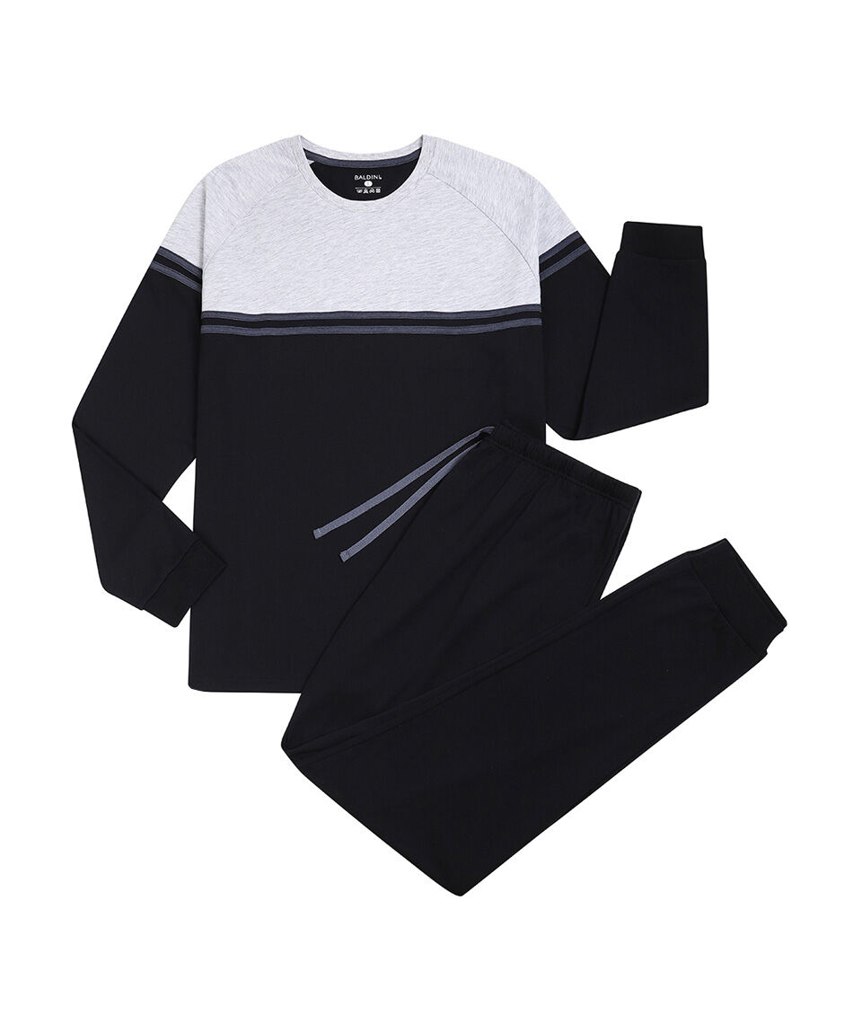 Pijama hombre manga larga jogger