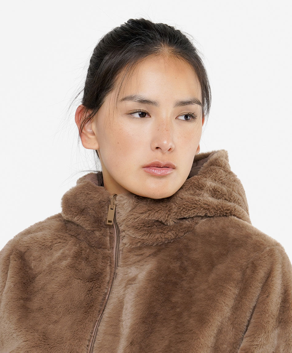 Parka mujer reversible interior abrigado